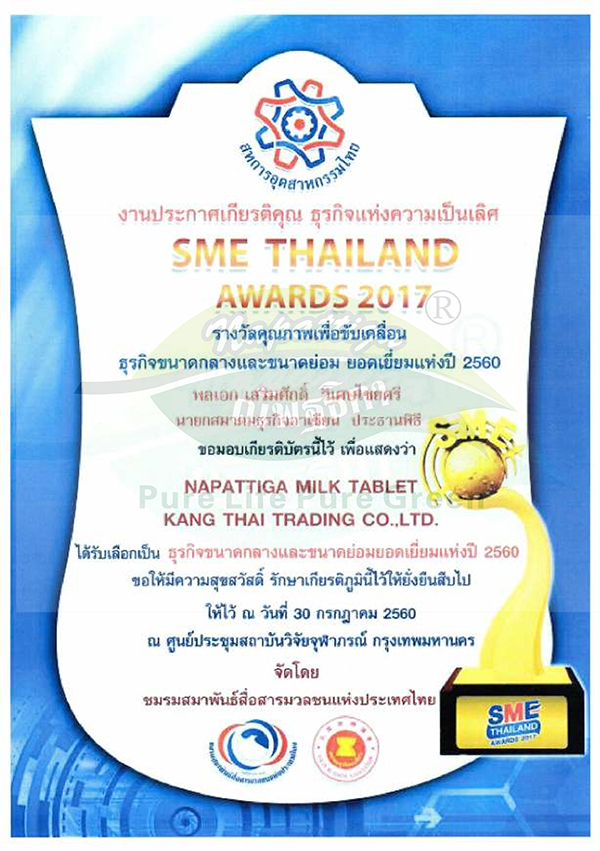 泰国企业优秀奖